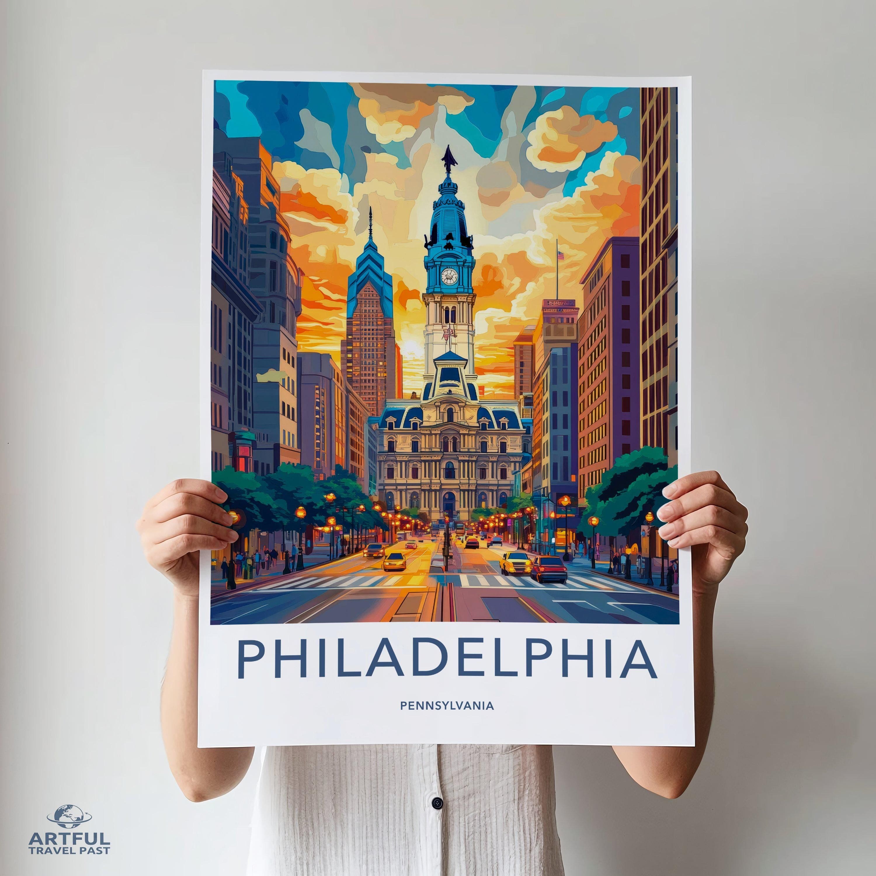 Philadelphia Poster - Pennsylvania Wall Art