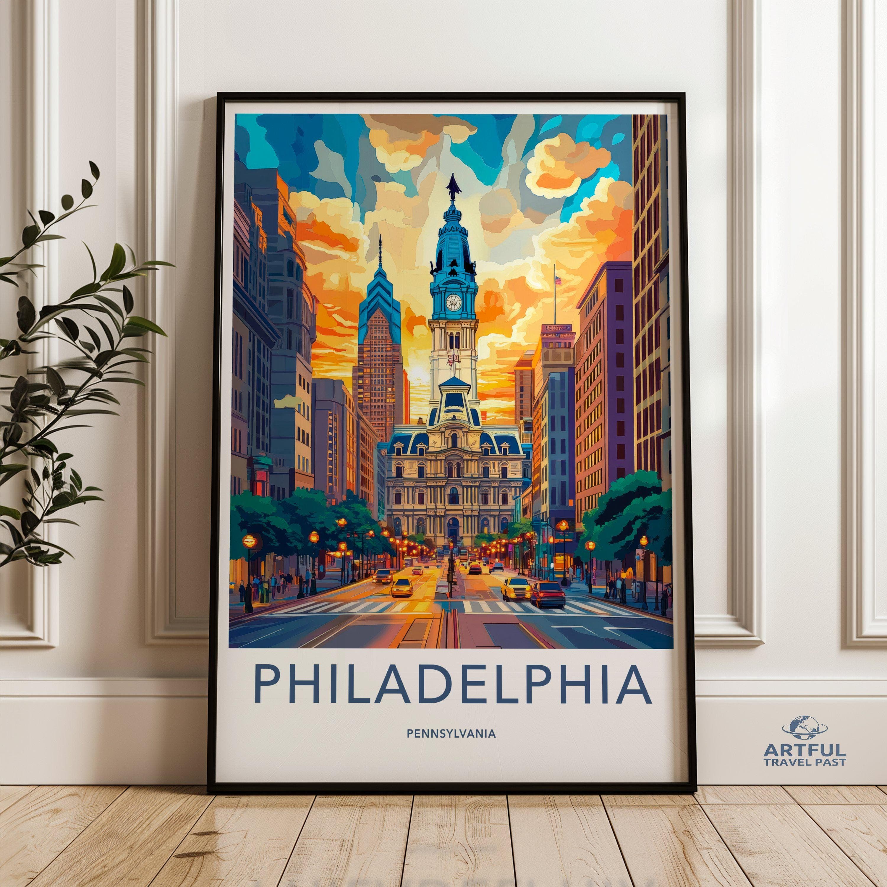 Philadelphia Poster - Pennsylvania Wall Art