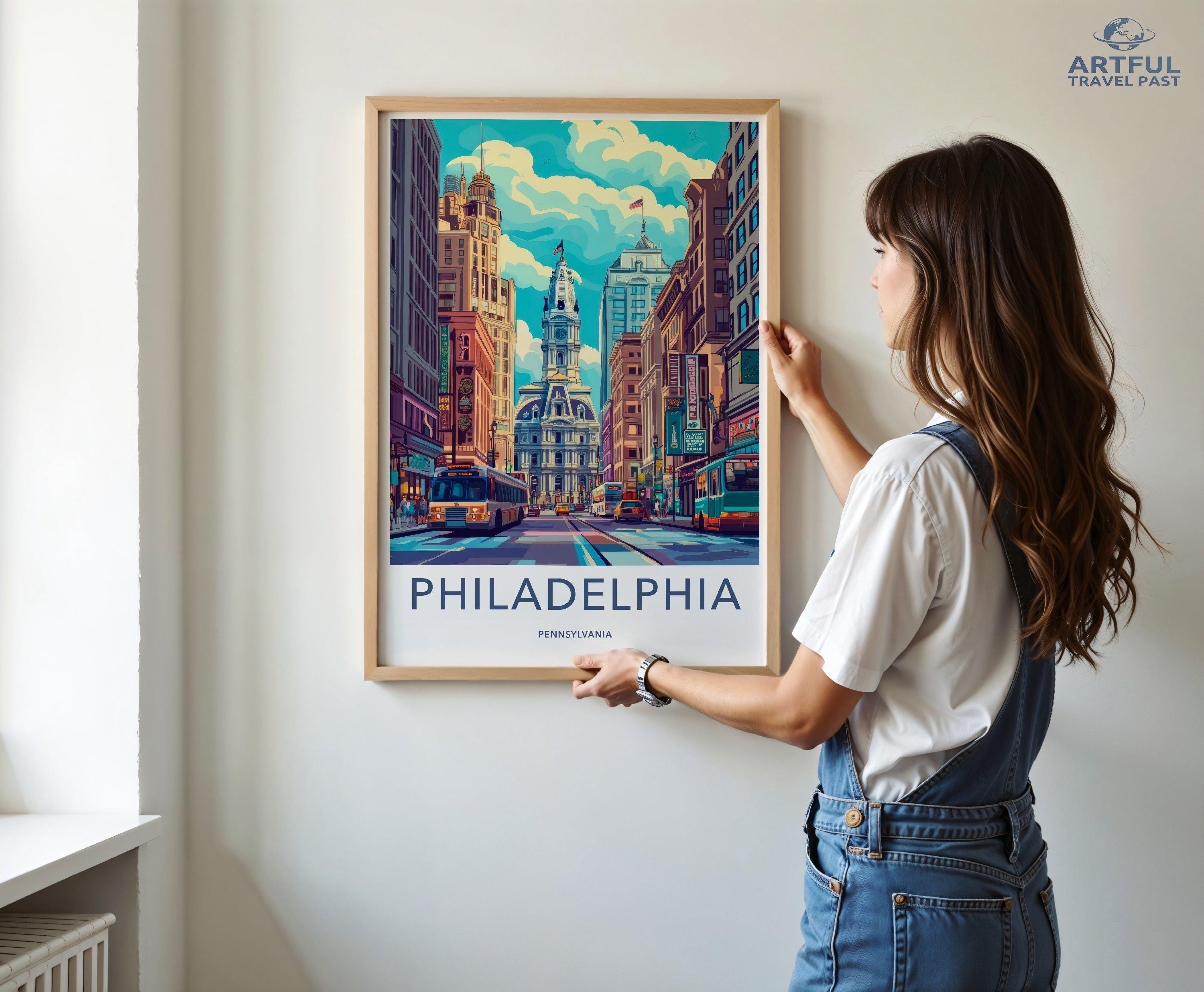 Philadelphia Poster - Pennsylvania Wall Art