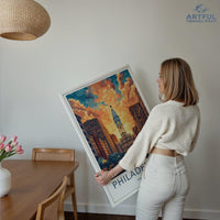 Philadelphia Poster | Pennsylvania Wall Art | America Decor