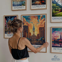 Philadelphia Poster | Pennsylvania Wall Art | America Decor