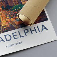 Philadelphia Poster | Pennsylvania Wall Art | America Decor