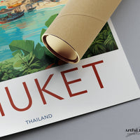 Phuket Poster | Thailand Wall Art | Southeast Asia Decor