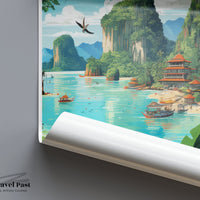 Phuket Poster | Thailand Wall Art | Southeast Asia Decor