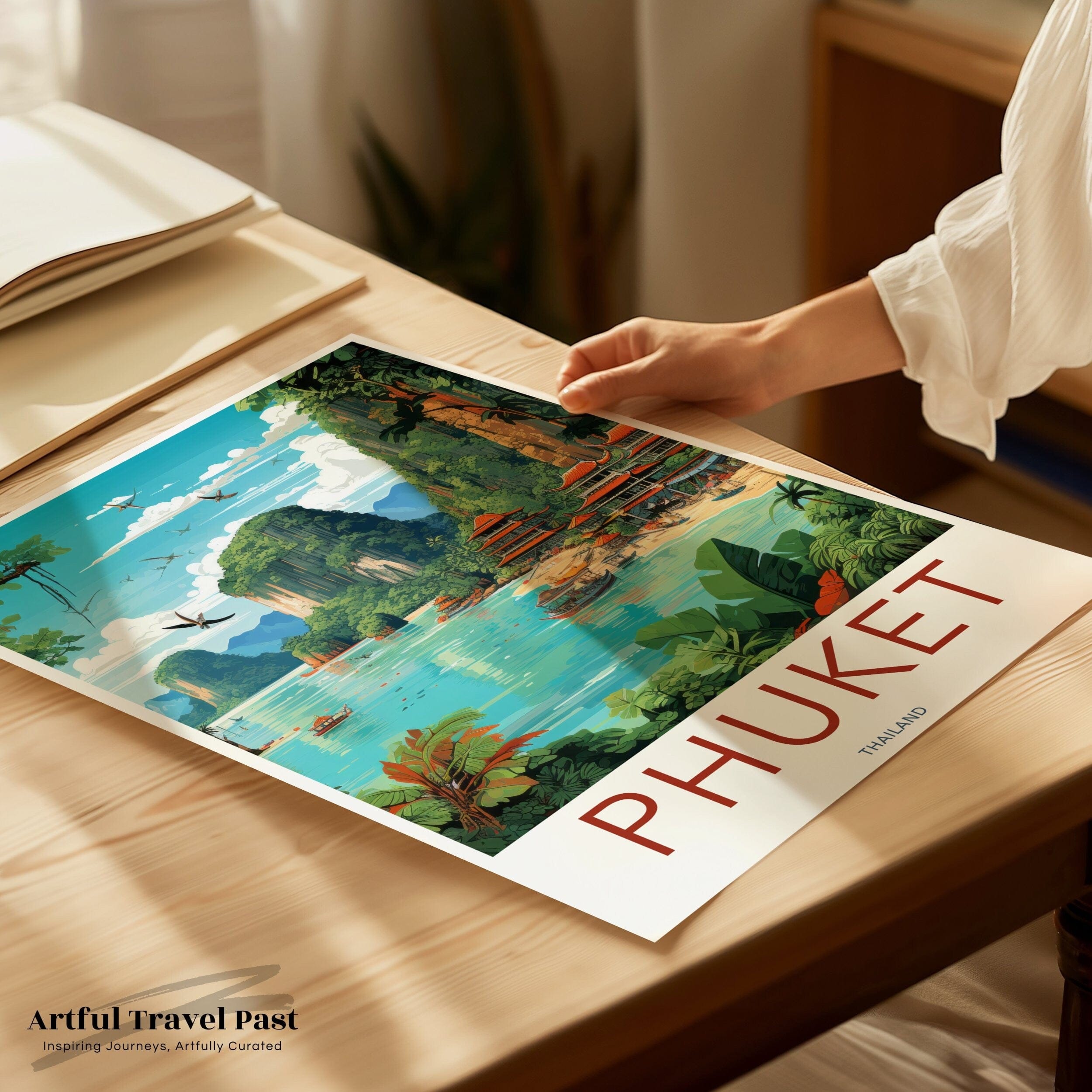 Phuket Poster | Thailand Wall Art | Southeast Asia Decor