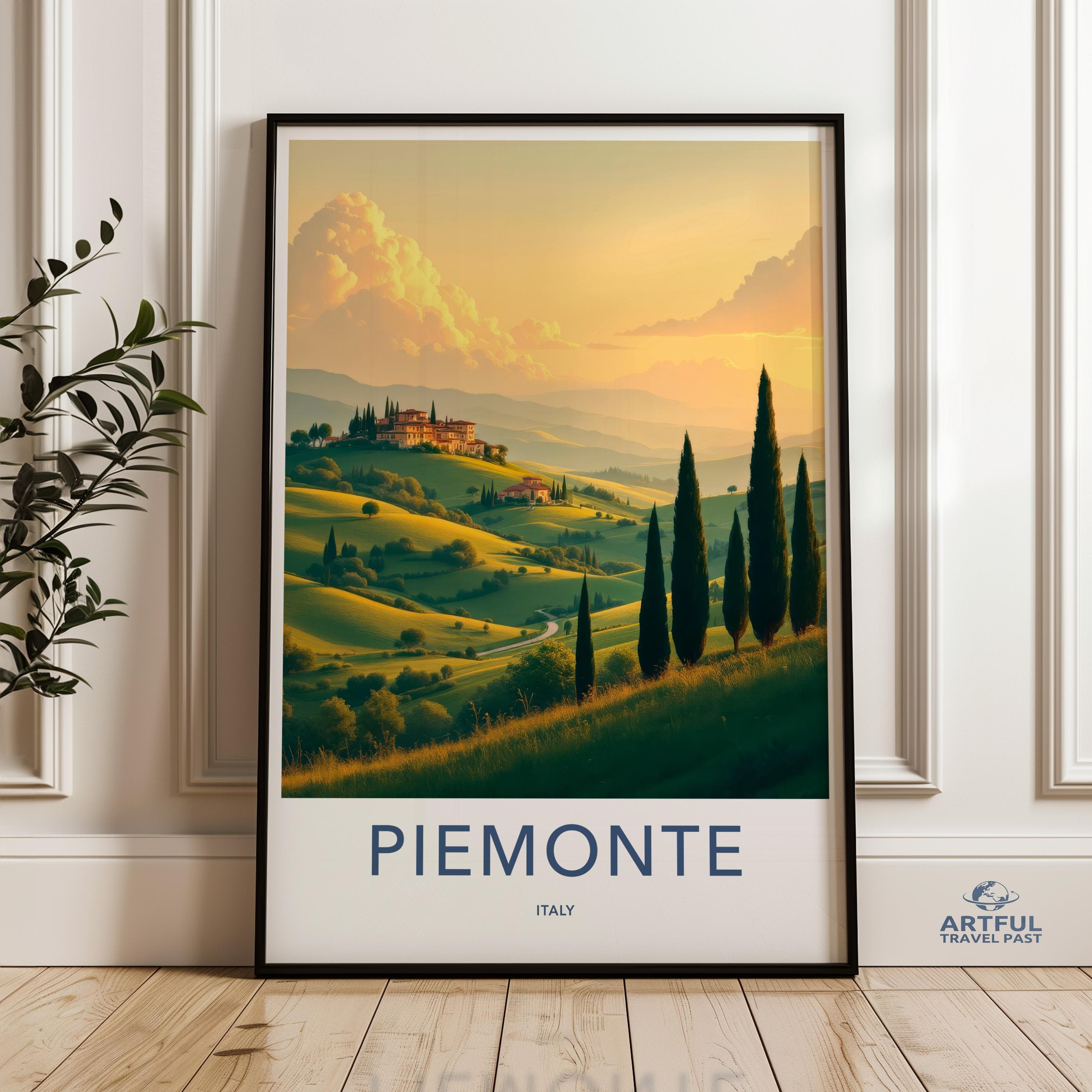 Piemonte Poster - Italy Wall Art
