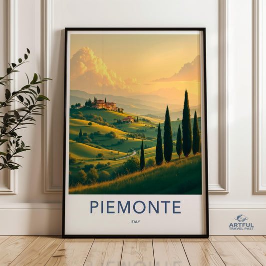 Piemonte Poster - Italy Wall Art