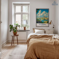 Pierre Poster - South Dakota Wall Art