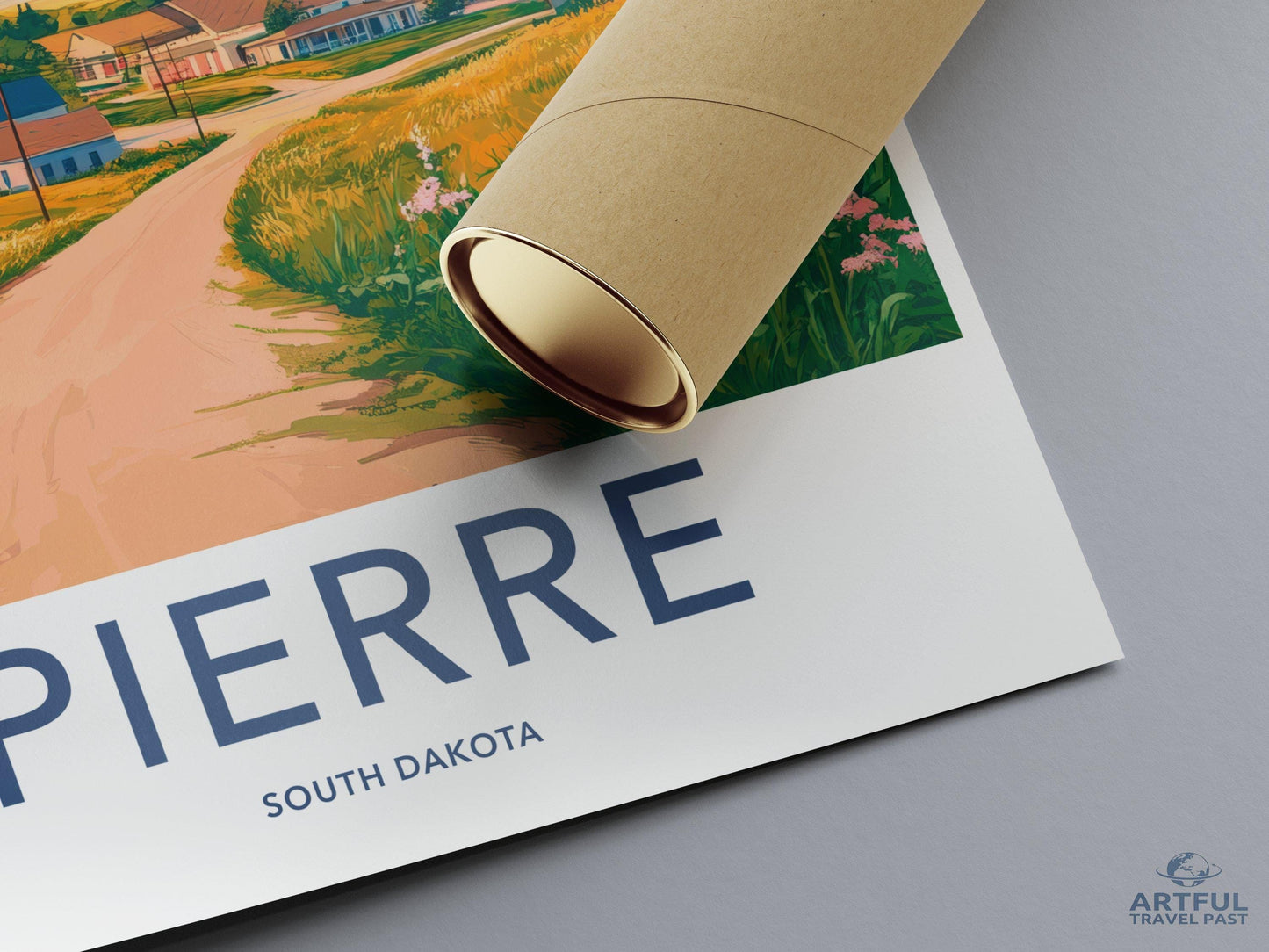Pierre Poster - South Dakota Wall Art