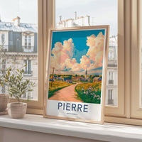 Pierre Poster - South Dakota Wall Art