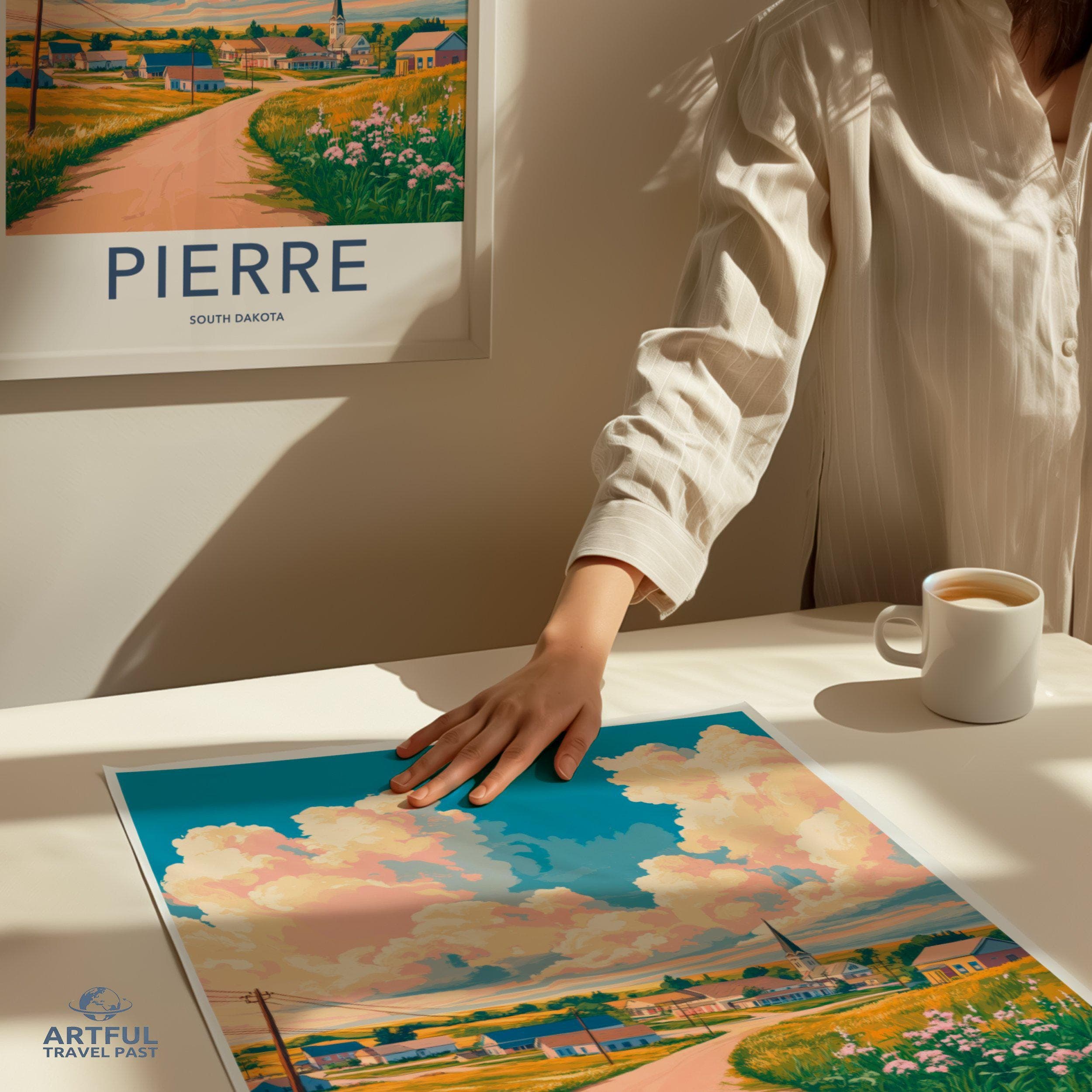 Pierre Poster - South Dakota Wall Art