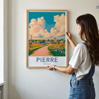 Pierre Poster - South Dakota Wall Art