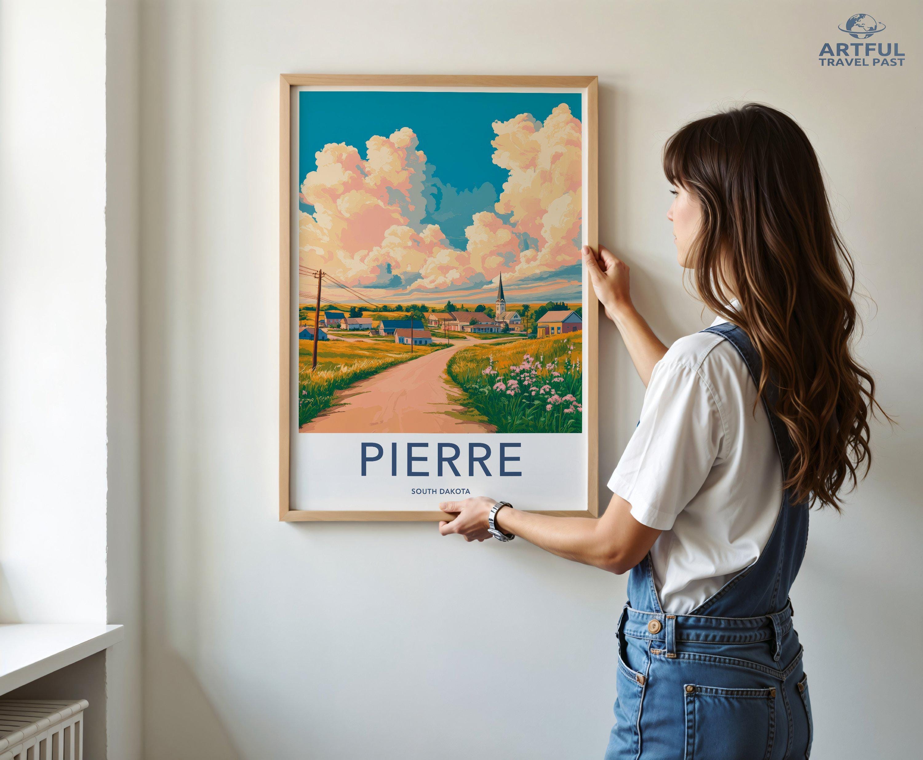 Pierre Poster - South Dakota Wall Art