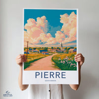 Pierre Poster - South Dakota Wall Art
