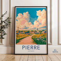 Pierre Poster - South Dakota Wall Art