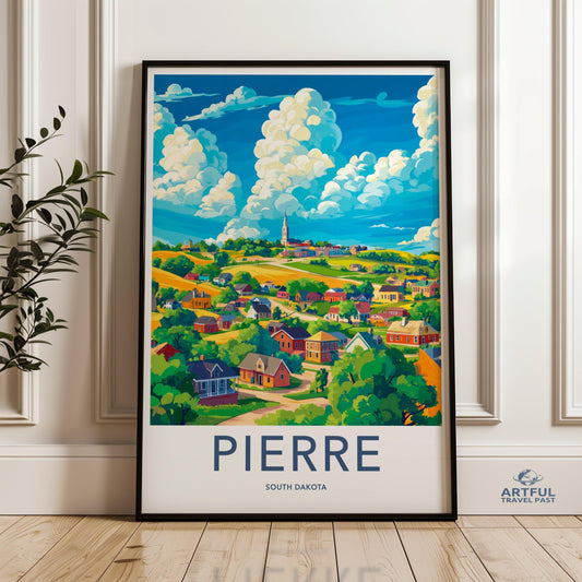 Pierre Poster - South Dakota Wall Art
