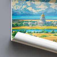 Pierre Poster - South Dakota Wall Art