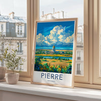 Pierre Poster - South Dakota Wall Art