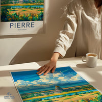 Pierre Poster - South Dakota Wall Art