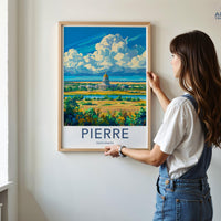 Pierre Poster - South Dakota Wall Art