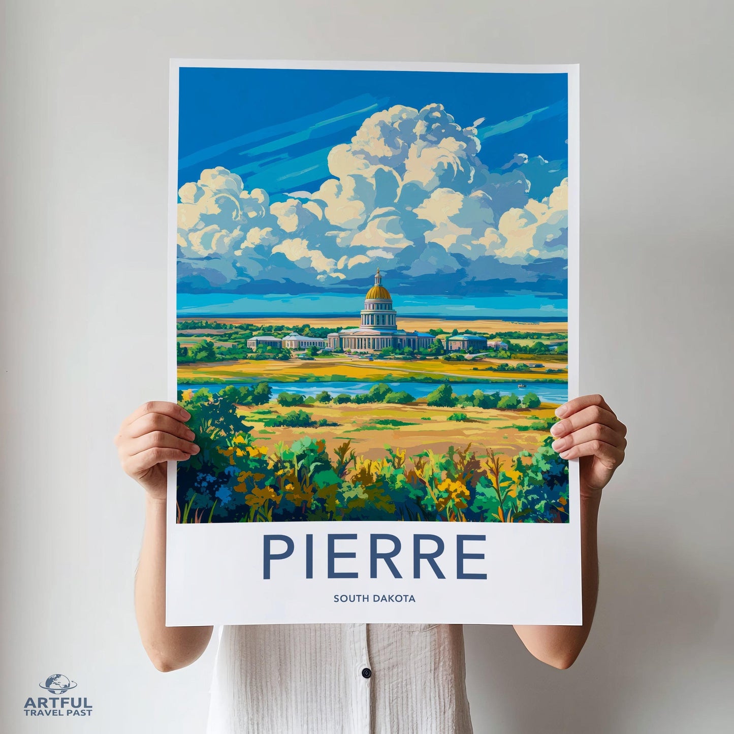 Pierre Poster - South Dakota Wall Art