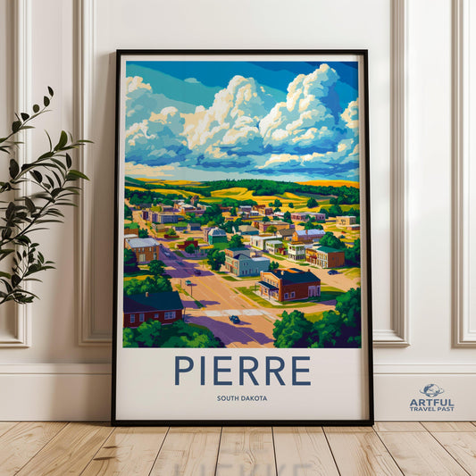 Pierre Poster - South Dakota Wall Art