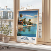 Placencia Poster | Belize Wall Art | Caribbean Decor