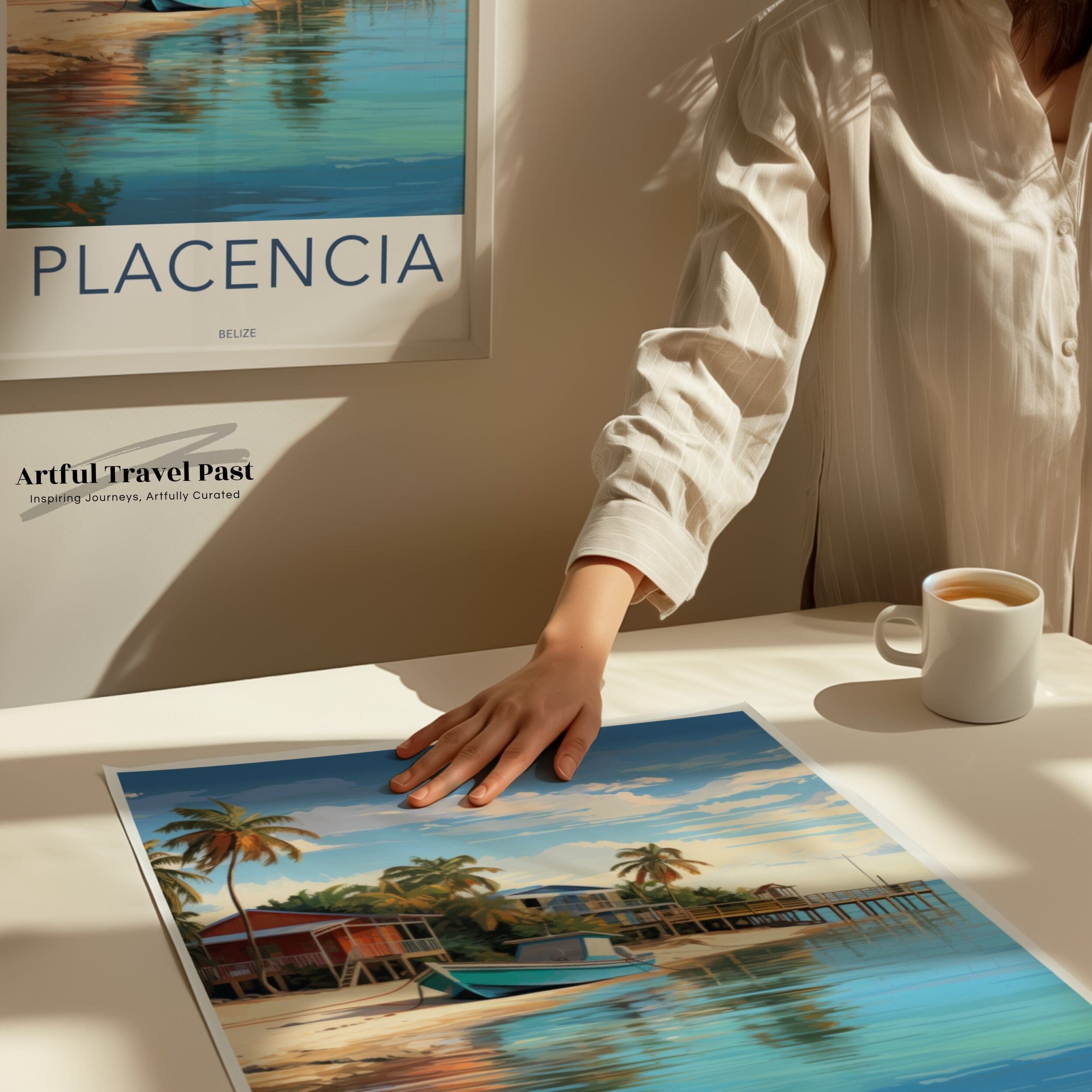 Placencia Poster | Belize Wall Art | Caribbean Decor