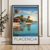 Placencia Poster | Belize Wall Art | Caribbean Decor