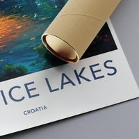 Plitvice Lakes National Park Poster | Croatia Wall Art