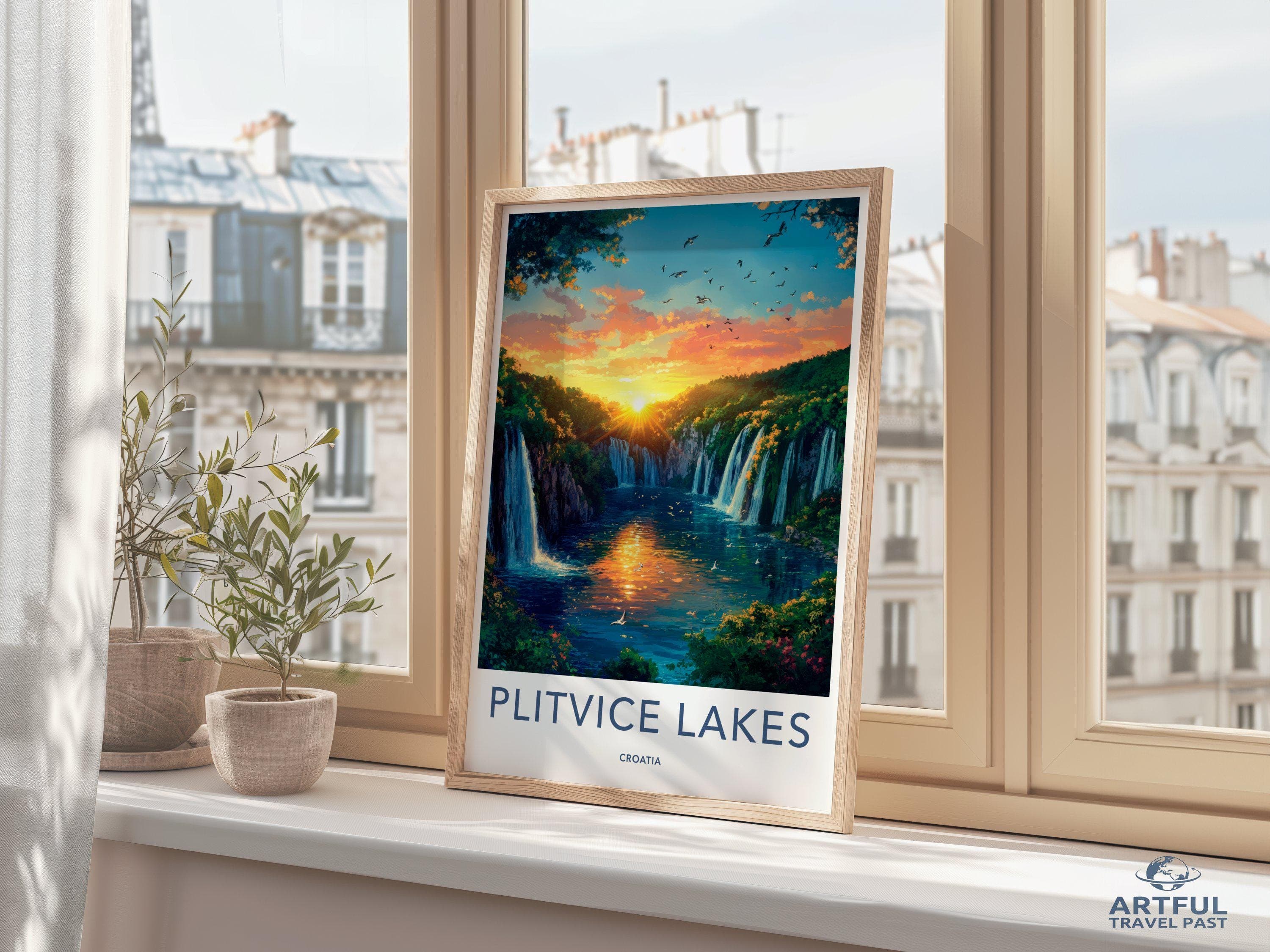 Plitvice Lakes National Park Poster | Croatia Wall Art