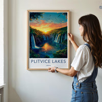 Plitvice Lakes National Park Poster | Croatia Wall Art