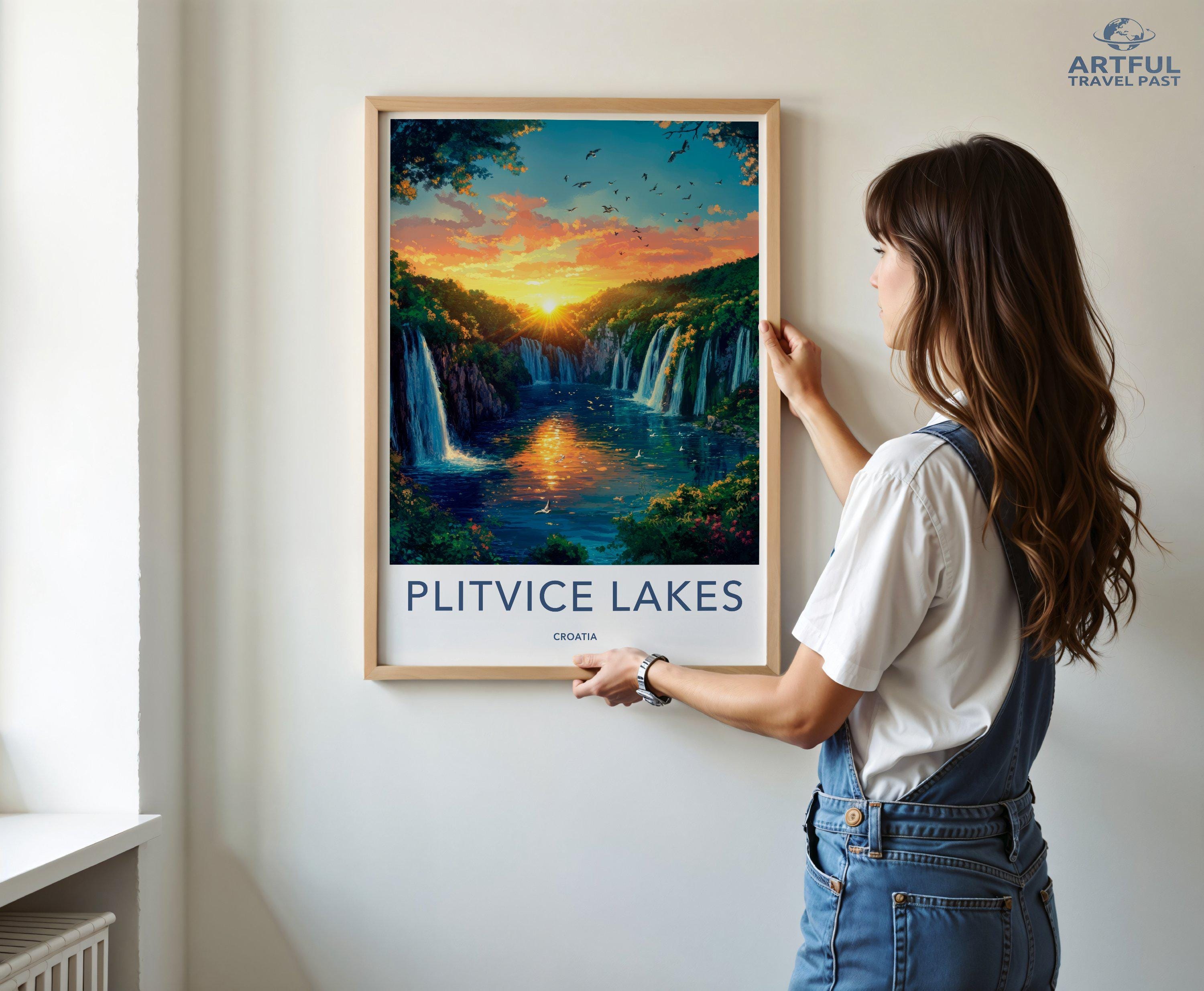 Plitvice Lakes National Park Poster | Croatia Wall Art