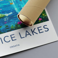 Plitvice Lakes National Park Poster | Croatia Wall Art