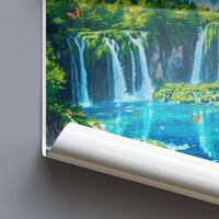Plitvice Lakes National Park Poster | Croatia Wall Art