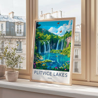 Plitvice Lakes National Park Poster | Croatia Wall Art