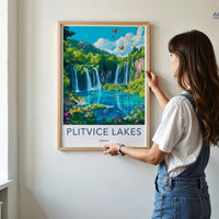 Plitvice Lakes National Park Poster | Croatia Wall Art