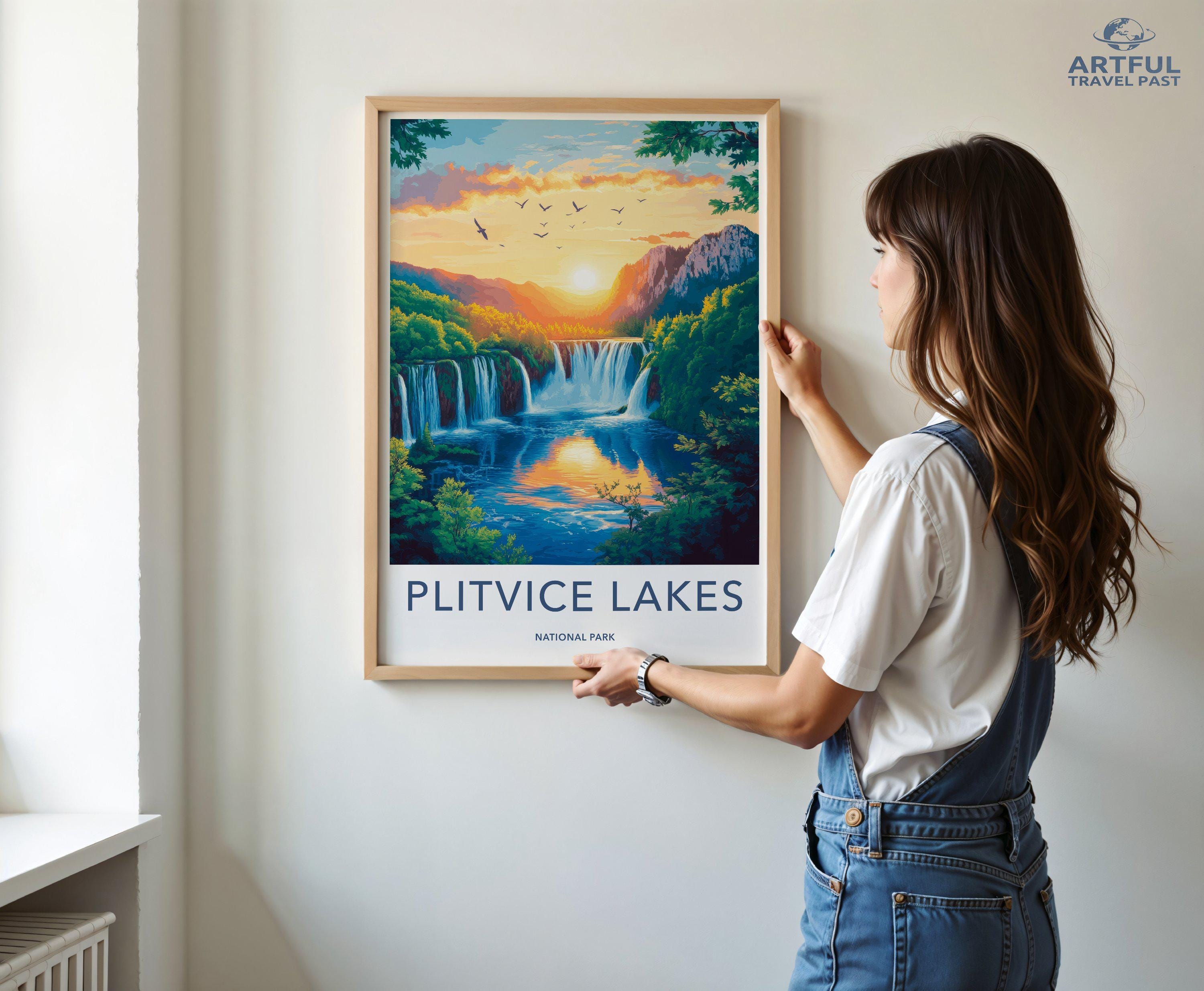 Plitvice Lakes National Park Poster | Croatia Wall Art