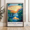 Plitvice Lakes National Park Poster | Croatia Wall Art