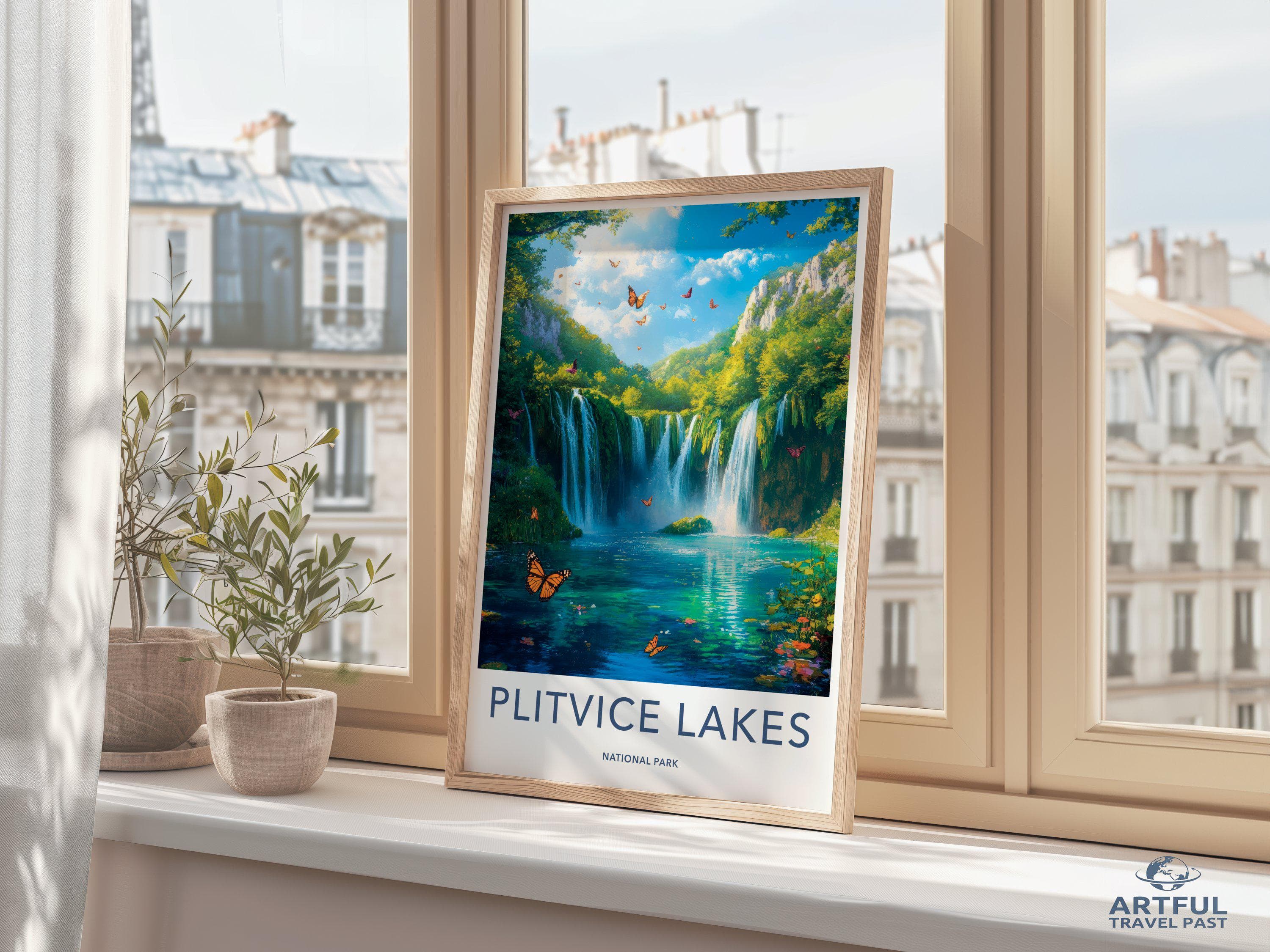 Plitvice Lakes National Park Poster | Croatia Wall Art