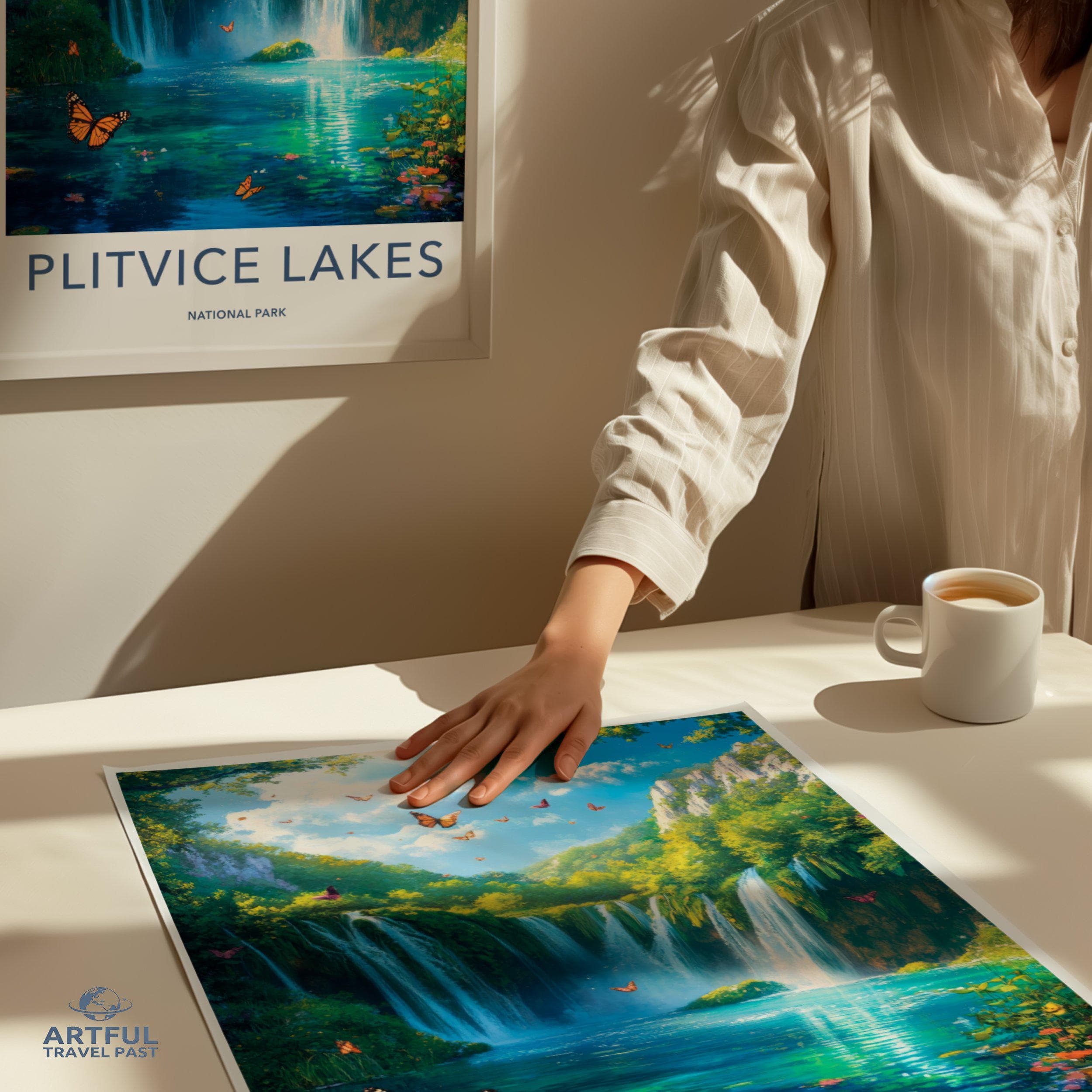 Plitvice Lakes National Park Poster | Croatia Wall Art