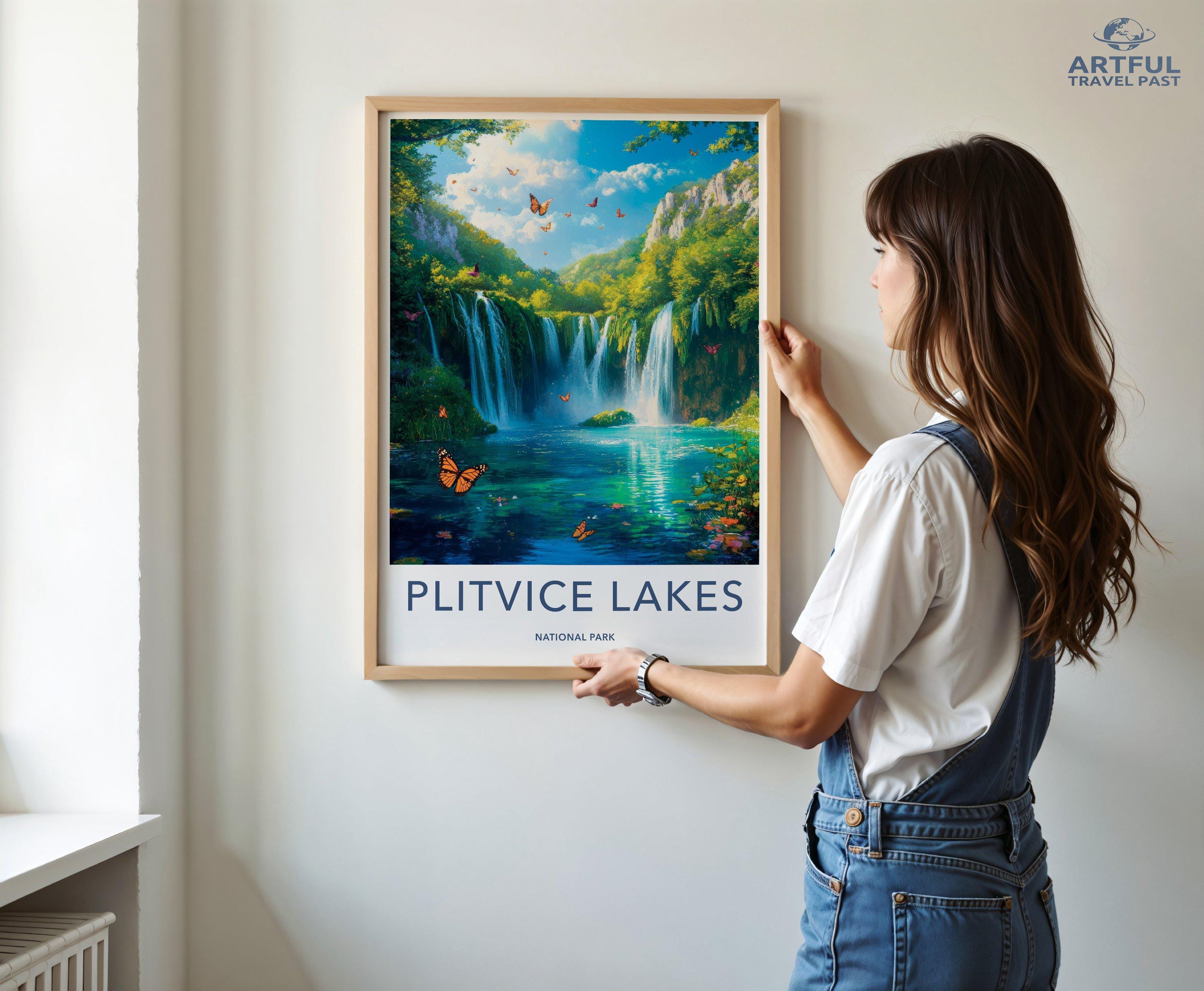 Plitvice Lakes National Park Poster | Croatia Wall Art