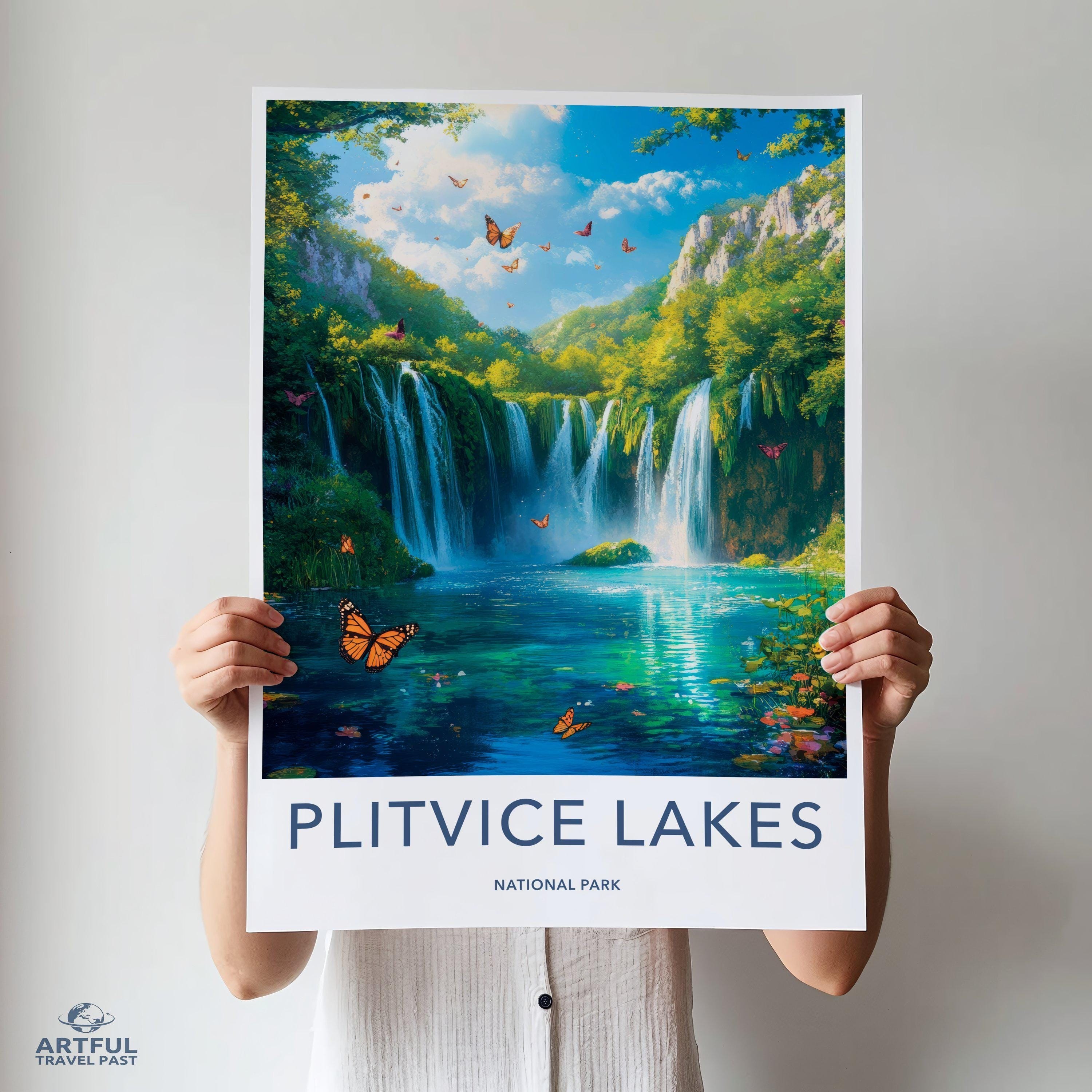 Plitvice Lakes National Park Poster | Croatia Wall Art