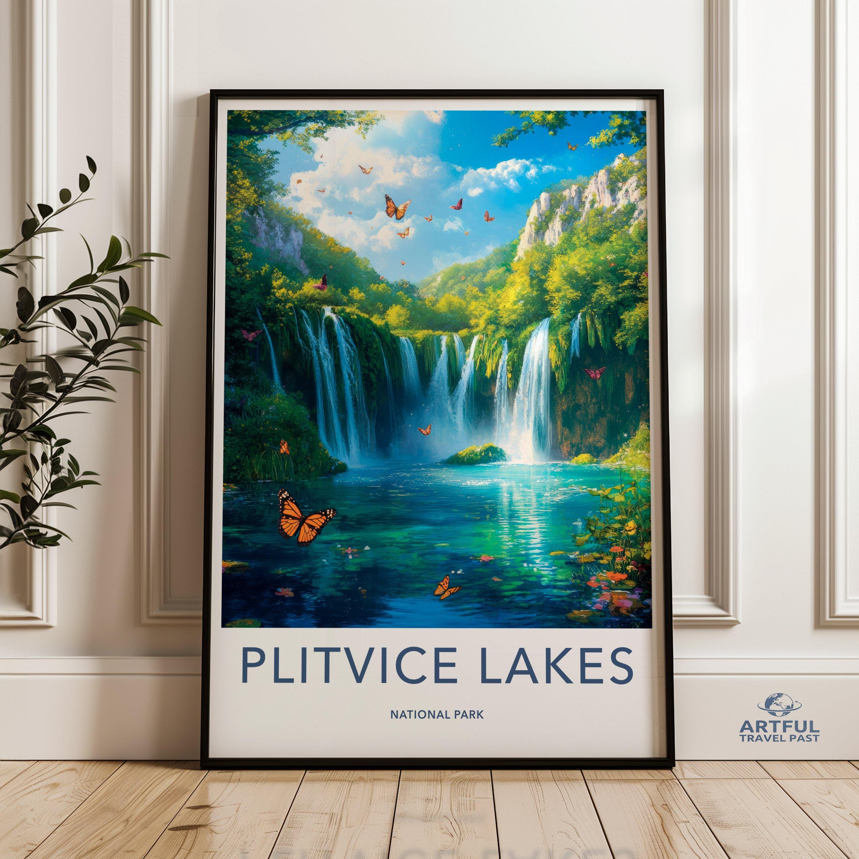 Plitvice Lakes National Park Poster | Croatia Wall Art