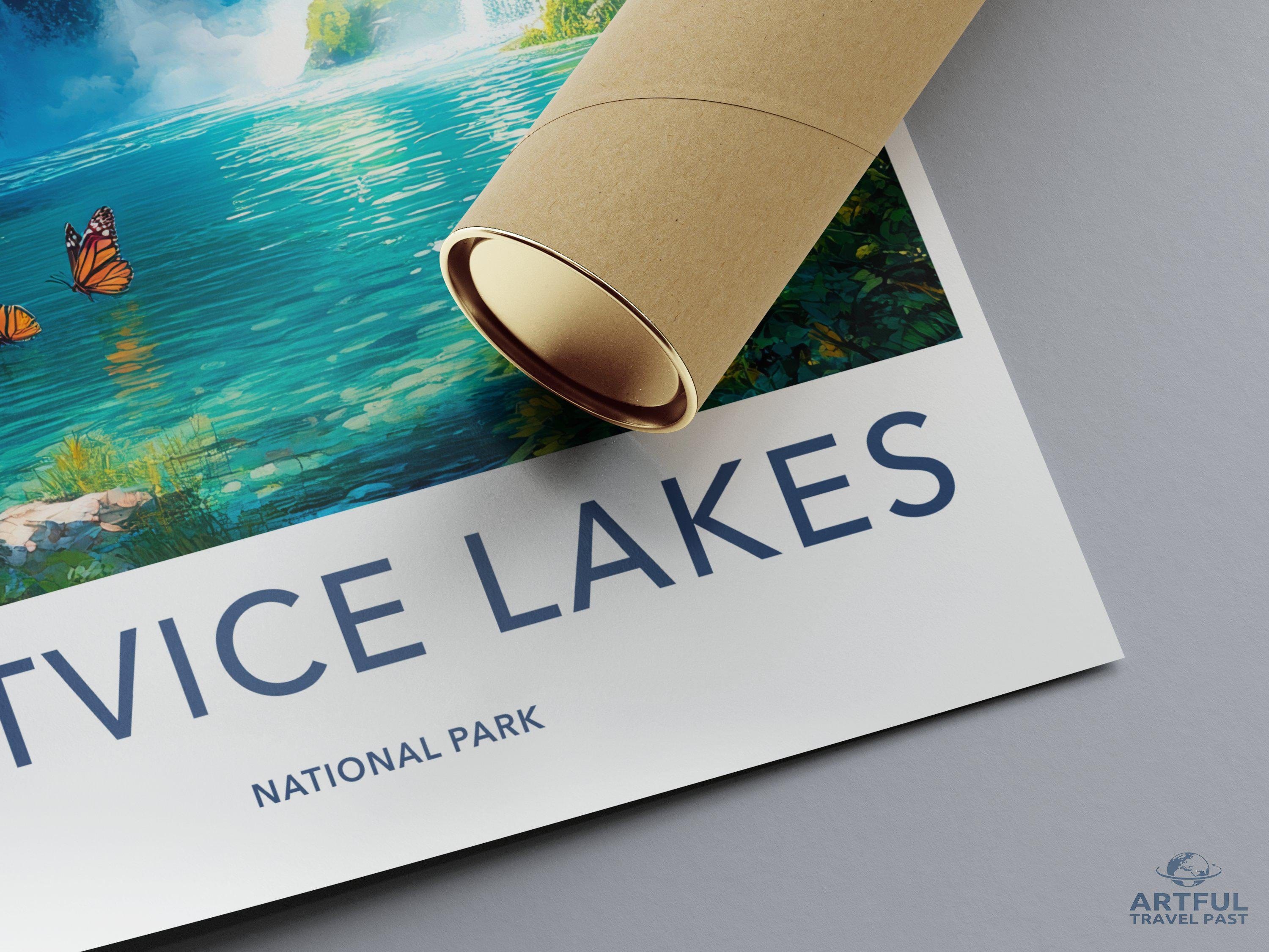 Plitvice Lakes National Park Poster | Croatia Wall Art