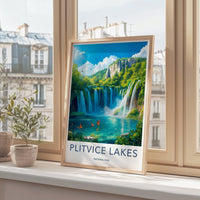 Plitvice Lakes National Park Poster | Croatia Wall Art