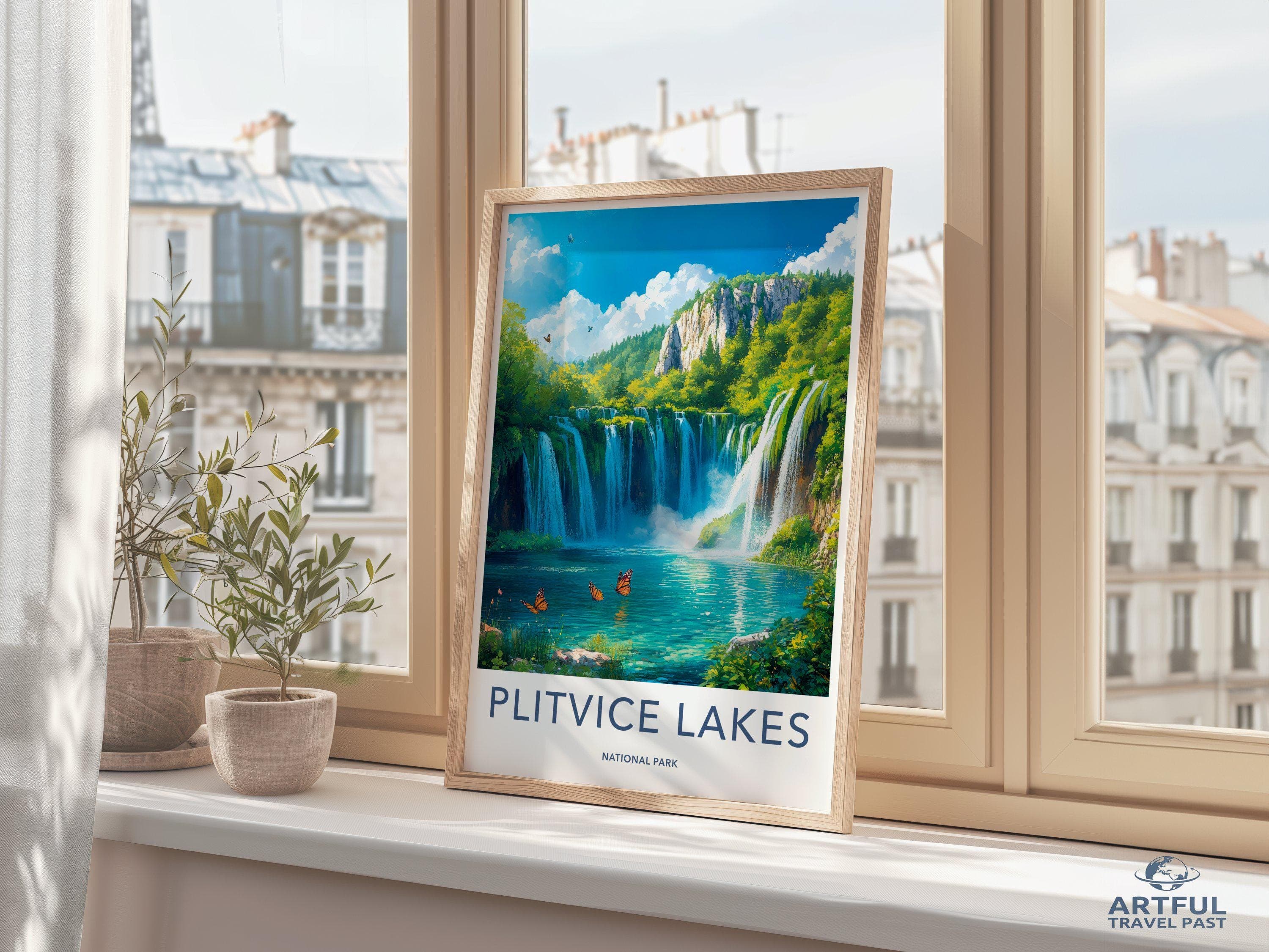 Plitvice Lakes National Park Poster | Croatia Wall Art