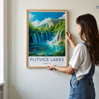 Plitvice Lakes National Park Poster | Croatia Wall Art