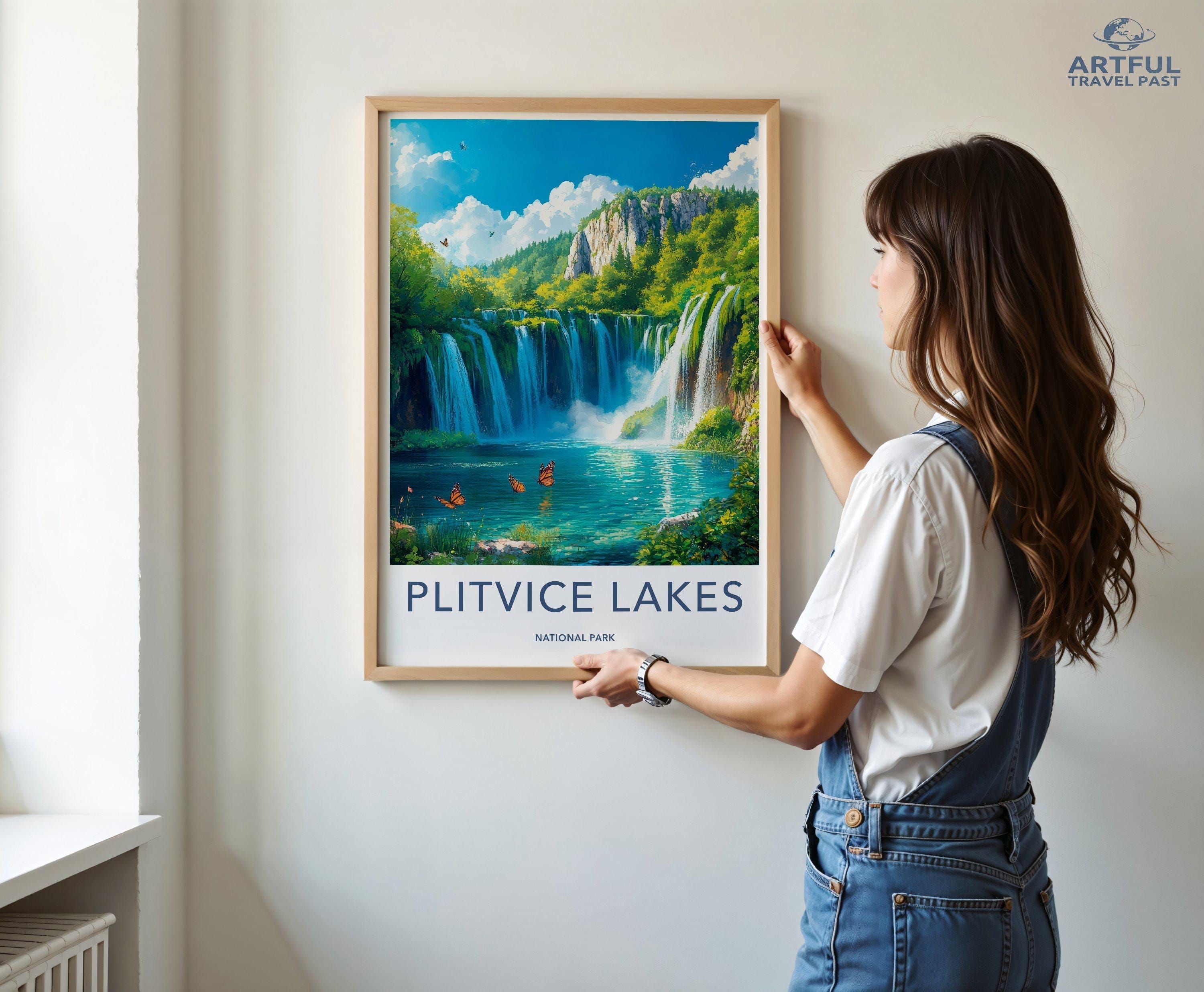 Plitvice Lakes National Park Poster | Croatia Wall Art