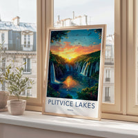 Plitvice Lakes Poster - Croatia Wall Art